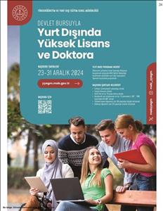 YLSY (Devlet Bursuyla Yurt Dışında Yüksek Lisans ve Doktora) Burs Programı Hk.